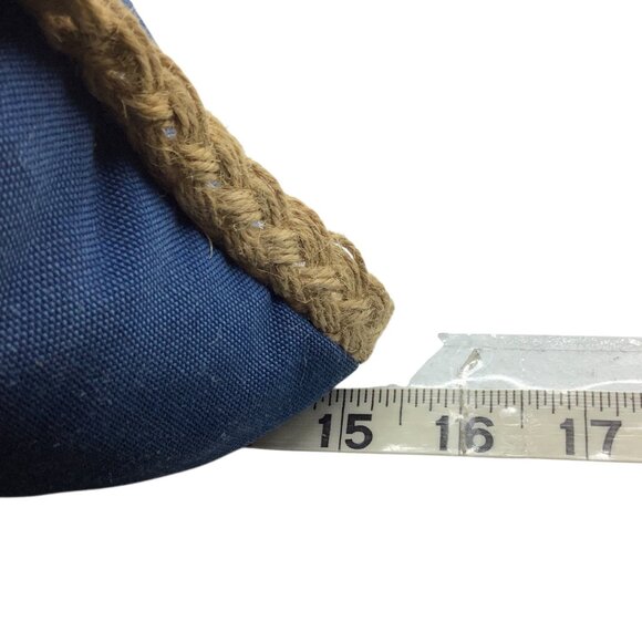 allen + roth Tropical Blue Square Pineapple Throw Pillow 15"x15" Outdoor Decor - Picture 4 of 5